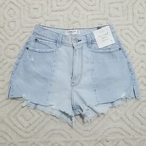 A&F Curve Love High Rise Cutoff Shorts Sz 2/Sz 26